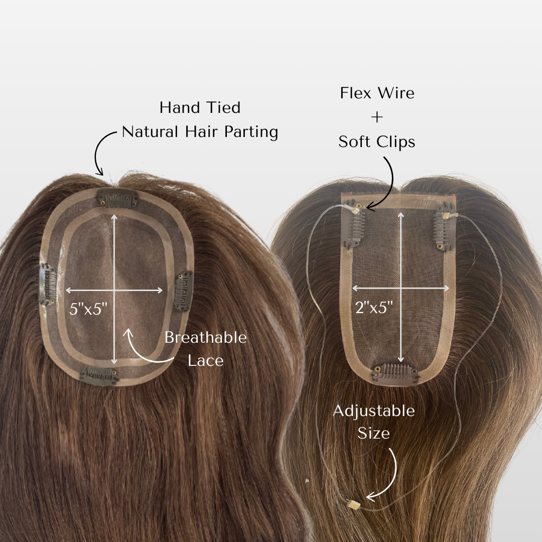 Menopause, Thinning Hair; The Mulberry Signature Hair Toppers that Add Volume and Coverage Without Damage