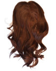 Mulberry Topper Halo Hair Extensions Copper 12"