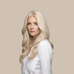 Mulberry Topper Hair Extensions Platinum Blonde 12" Colour Swatch