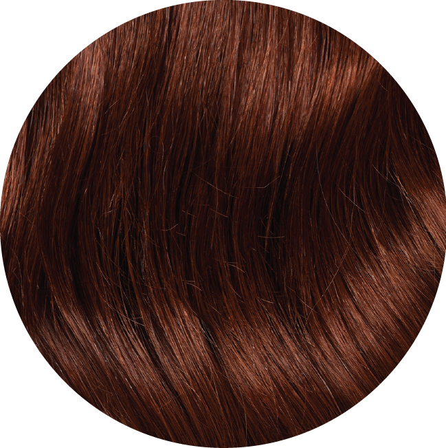 Mulberry Topper Hair Extensions Auburn Red 12" Colour Swatch