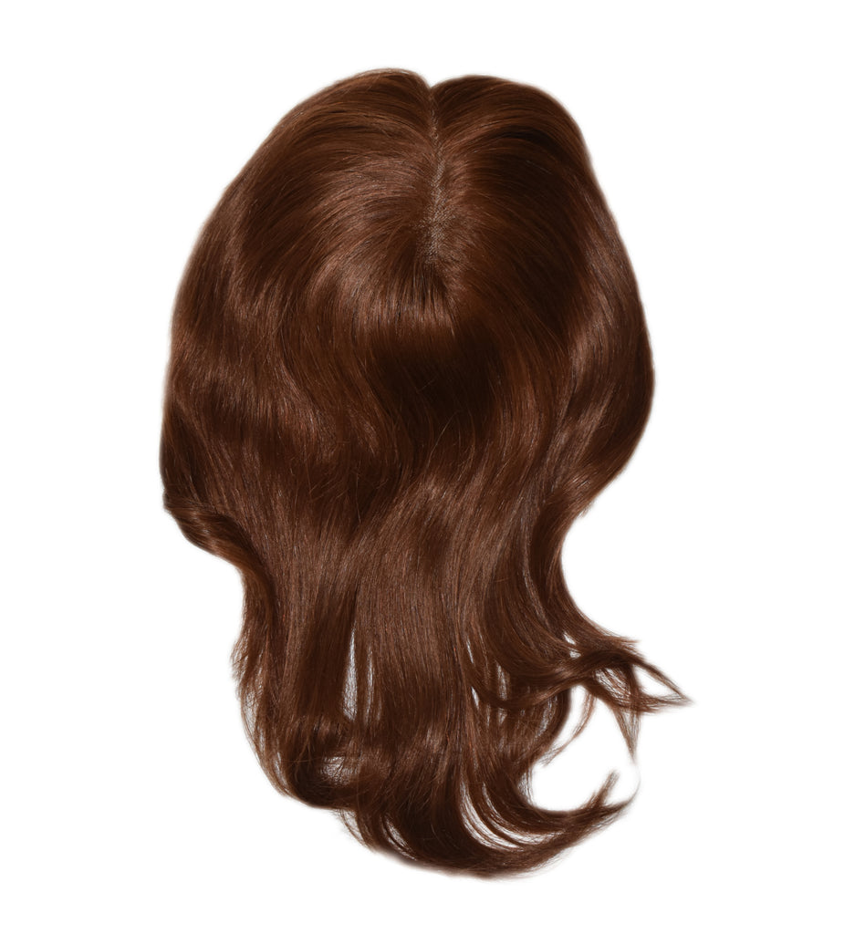 Mulberry Topper Halo Hair Extensions Auburn Red 12"