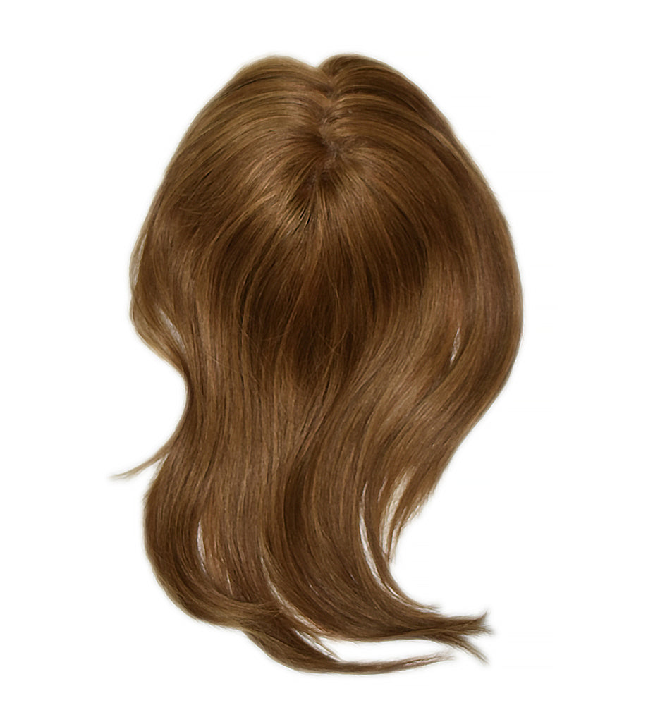 Mulberry Topper Halo Hair Chestnut Brown Extensions 12"