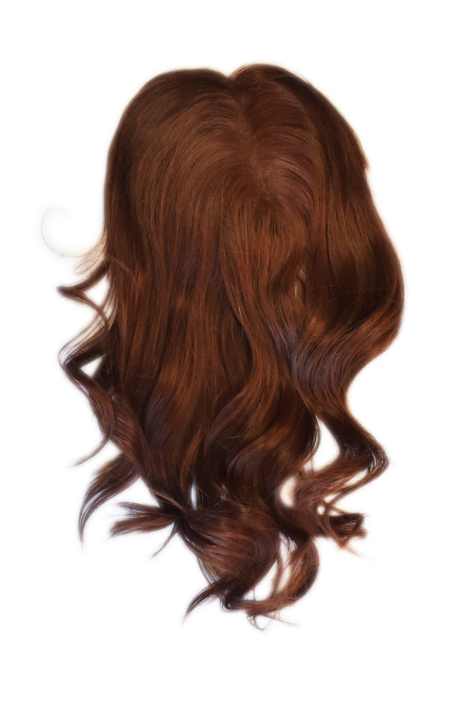 Mulberry Topper Halo Hair Extensions Copper 12"