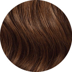 Mulberry Clip In Hair Extensions Ash Brown 20" Colour Swatch