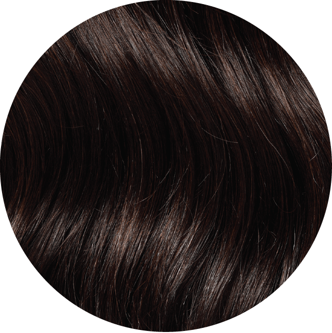 Mulberry Topper Hair Extensions Mocha Brown 20" Colour Swatch