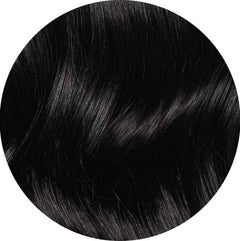 Mulberry Topper Hair Extensions Jet Black 20" Colour Swatch