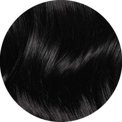 Mulberry Halo Hair Extensions Jet Black 20" Colour Swatch